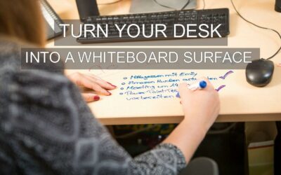 Whiteboardyta för skrivbord – dragbart bord